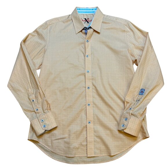 ROBERT GRAHAM Shirt Mens Long Sleeve Button Up Flip Cuff M - Picture 1 of 8